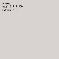 #D8D3D1 - Swiss Coffee Color Image